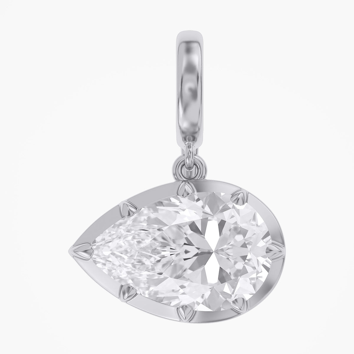 Lab Grown Georgian Style Pendants With Openable Bail