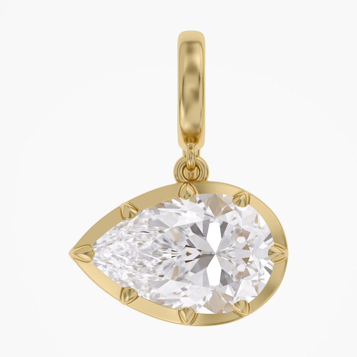 Lab Grown Georgian Style Pendants With Openable Bail