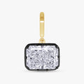 3.90 Carat Emerald Cut Lab Grown Diamond Solitaire Pendant Necklace