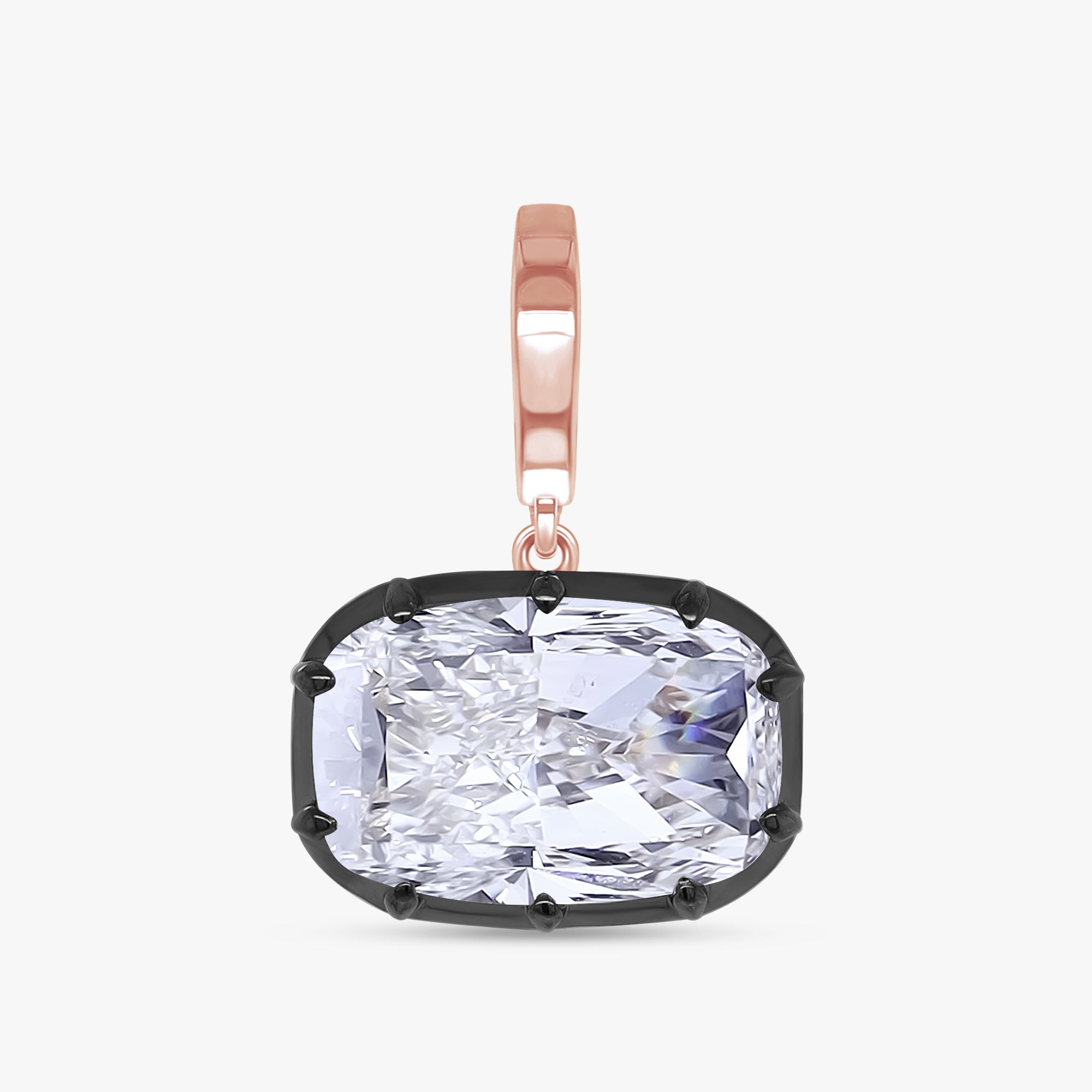 4.00 Carat Cushion Cut Lab Grown Diamond Solitaire Pendant Necklace