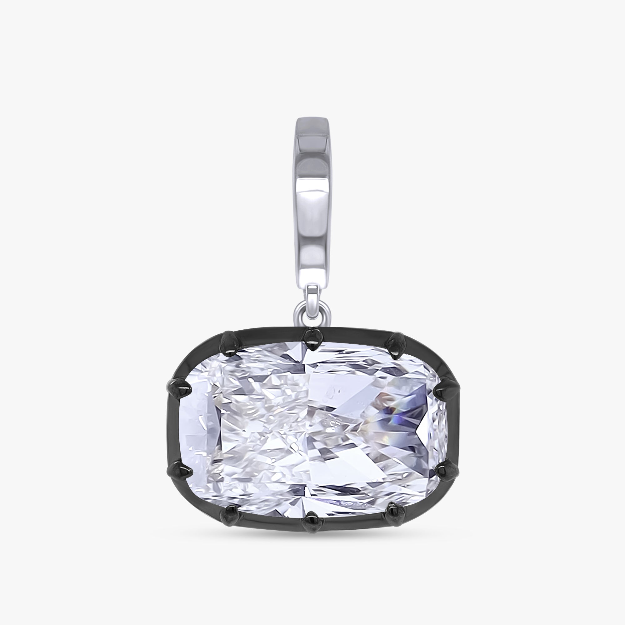 4.00 Carat Cushion Cut Lab Grown Diamond Solitaire Pendant Necklace