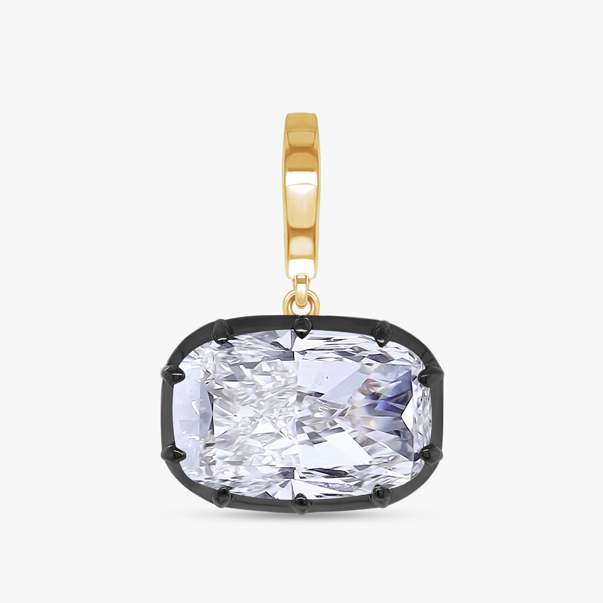 4.00 Carat Cushion Cut Lab Grown Diamond Solitaire Pendant Necklace