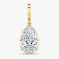 2.90 Carat Pear Shape Lab Grown Diamond Solitaire Pendant Necklace