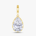 4.00 Carat Pear Shape Lab Grown Diamond Solitaire Pendant Necklace
