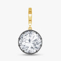3.90 Carat Round Cut Lab Grown Diamond Solitaire Pendant Necklace