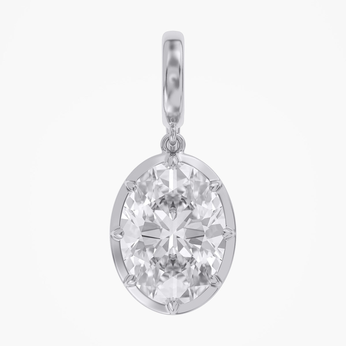 Lab Grown Georgian Style Pendants With Openable Bail