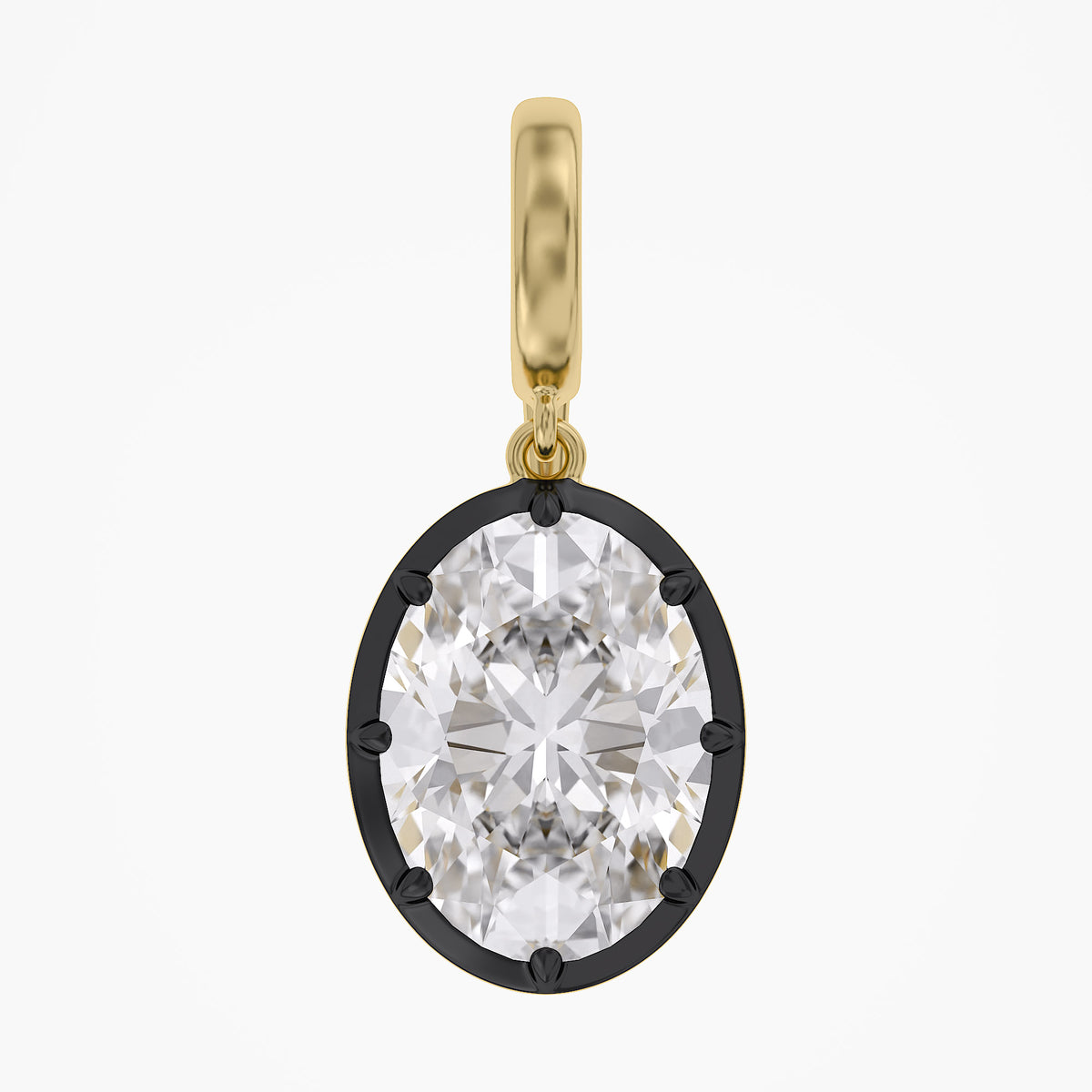 Lab Grown Georgian Style Pendants With Openable Bail