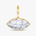 4.90 Carat Marquise Cut Lab Grown Diamond Solitaire Pendant Necklace