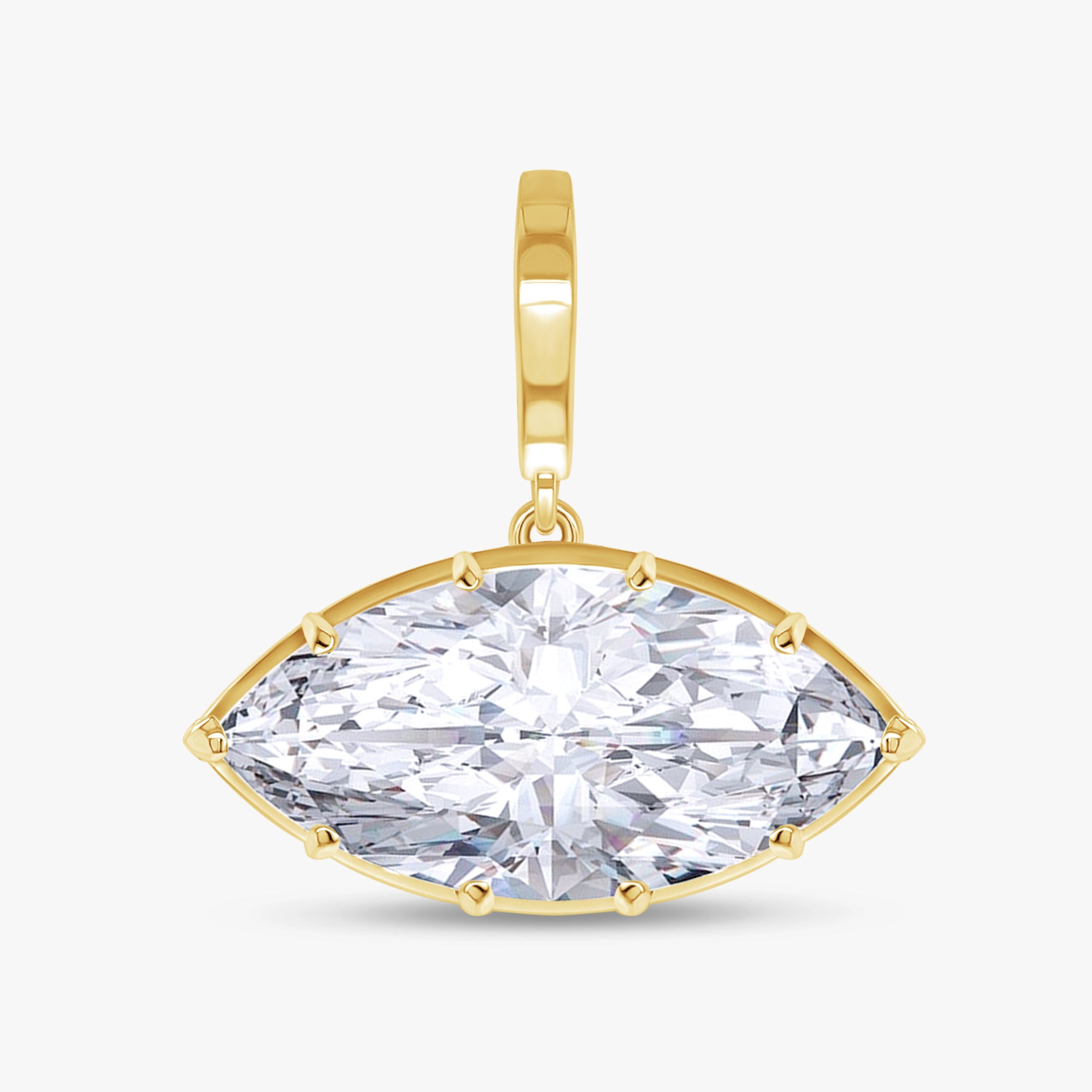4.90 Carat Marquise Cut Lab Grown Diamond Solitaire Pendant Necklace