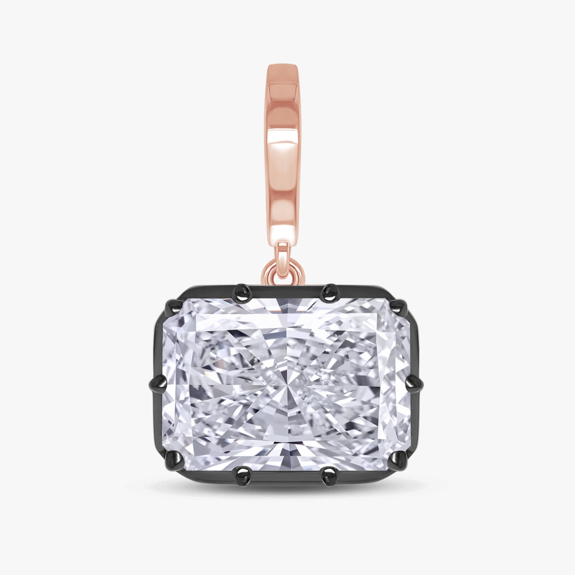 4.90 Carat Emerald Cut Lab Grown Diamond Solitaire Pendant Necklace