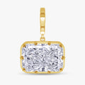4.90 Carat Radiant Cut Lab Grown Diamond Solitaire Pendant Necklace