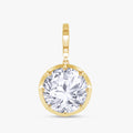 4.90 Carat Round Cut Lab Grown Diamond Solitaire Pendant Necklace