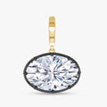 5.15 Carat Oval Cut Lab Grown Diamond Solitaire Pendant Necklace