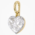 3.00 Carat Amour Heart Shape Lab-Grown Diamond Solitaire Charm Pendant