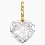 3.10 Carat Amour Heart Shape Lab-Grown Diamond Solitaire Charm Pendant