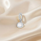 1.07 CTW Oval and Round Cut Lab-Grown Diamond Charm Pendant
