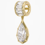 3.75 CTW Pear Shape Lab Grown Diamond Charm Pendant