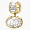 3.75 CTW Oval Cut Lab Grown Diamond Charm Pendant