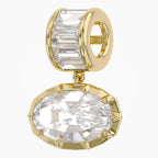 3.75 CTW Oval Cut Lab Grown Diamond Charm Pendant