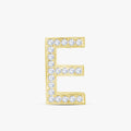 0.60 CTW Round Cut Lab Grown Diamond "E" Initial Letter Pendant
