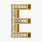 0.65 CTW Round Cut Lab Grown Diamond "E" Initial Letter Pendant