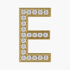 0.65 CTW Round Cut Lab Grown Diamond "E" Initial Letter Pendant