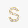 0.65 CTW Round Cut Lab Grown Diamond Initial "S" Necklace Pendant