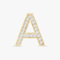 0.65 CTW Round Cut Lab Grown Diamond "A" Letter Pendant