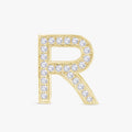 0.85 CTW Round Cut Lab Grown Diamond "R" Letter Pendant