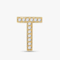 0.45 CTW Round Cut Lab Grown Diamond "T" Letter Pendant