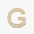 0.72 CTW Round Cut Lab Grown Diamond "G" Letter Pendant