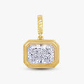 1.94 CTW Lab Grown Diamond Modern Radiant Charm Pendant