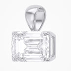 2.00 CTW Emerald Cut Lab Grown Diamond Solitaire Pendant