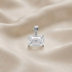 2.00 CTW Emerald Cut Lab Grown Diamond Solitaire Pendant