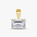2.00 CTW Emerald Cut Lab Grown Diamond Solitaire Pendant