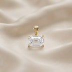 2.00 CTW Emerald Cut Lab Grown Diamond Solitaire Pendant