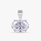 2.01 CTW Oval Diamond Classic Solitaire Pendant