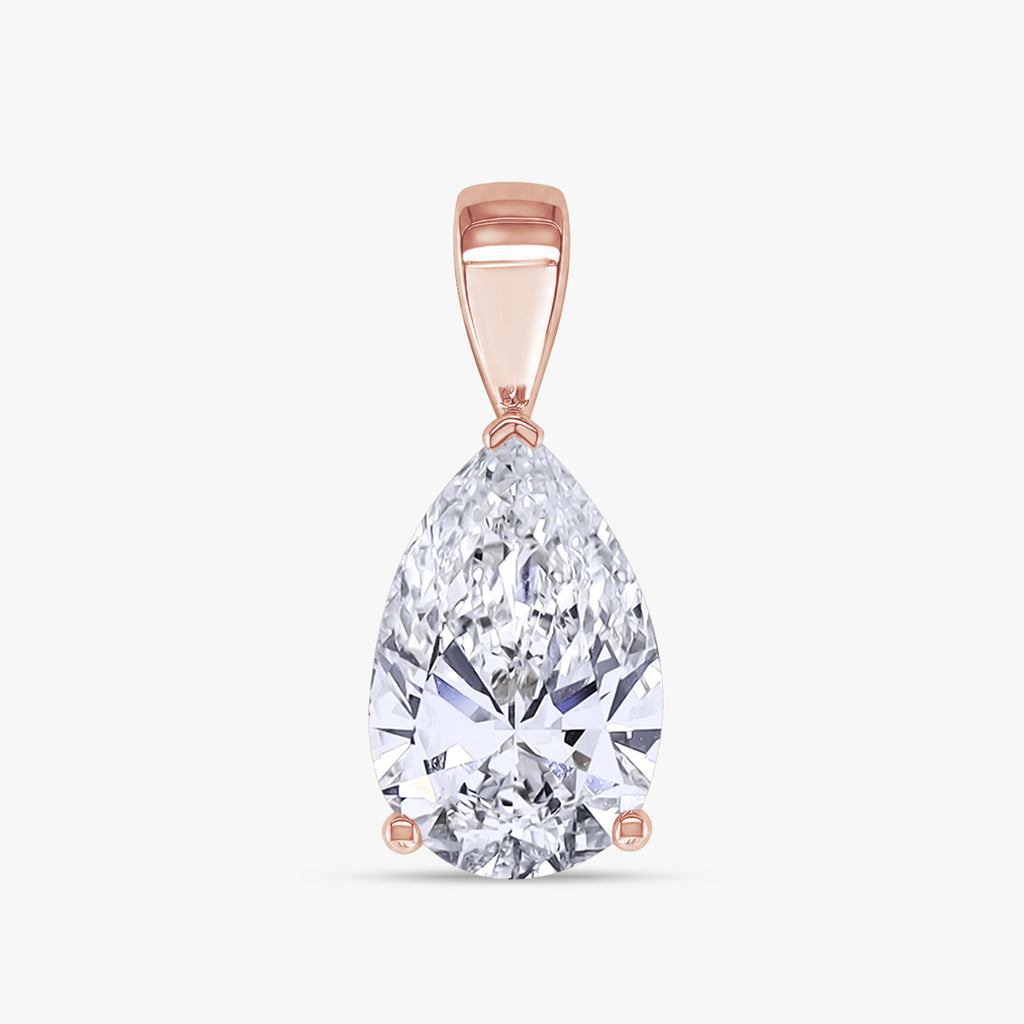 2 CTW Pear Brilliant Cut Diamond Pendant