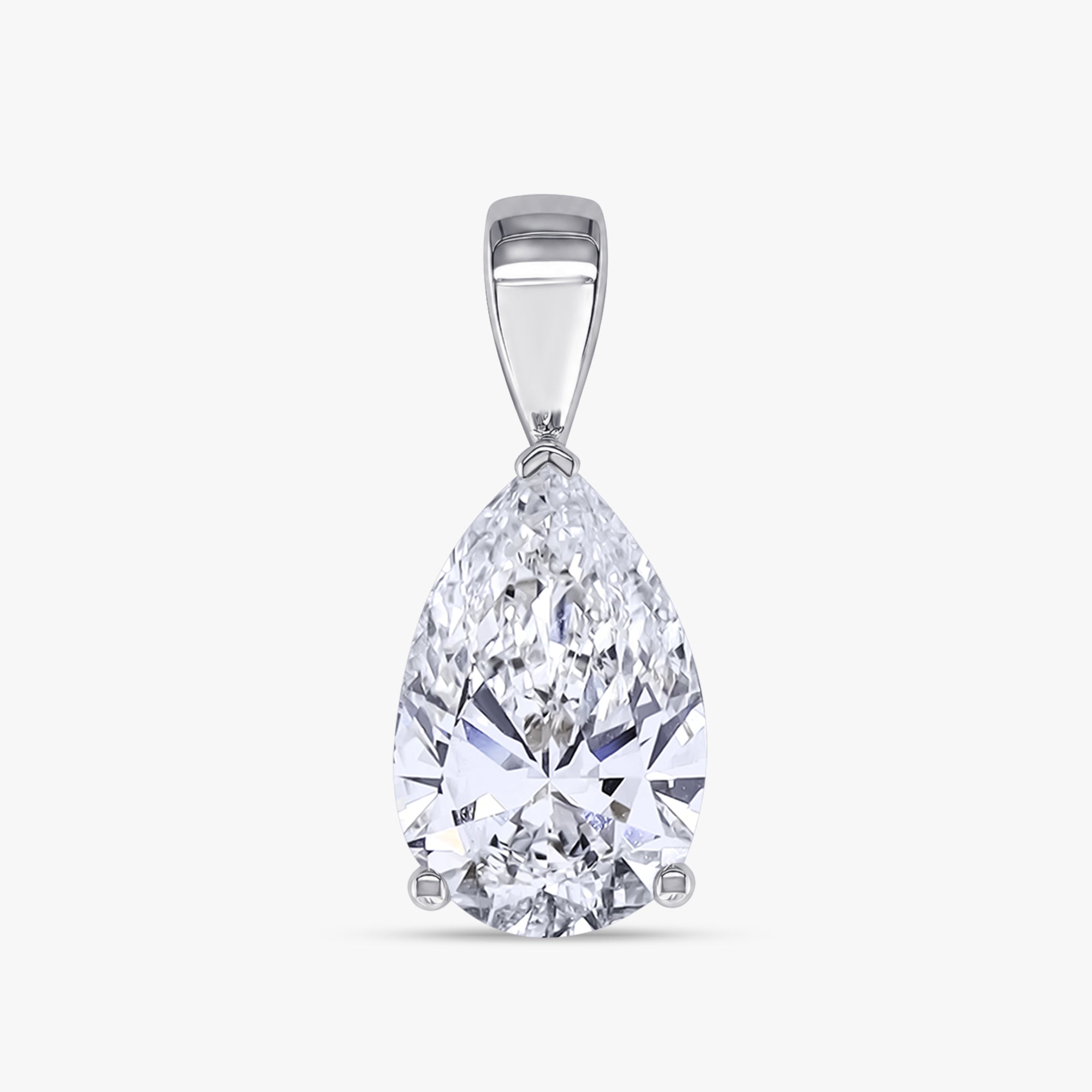 2 CTW Pear Brilliant Cut Diamond Pendant