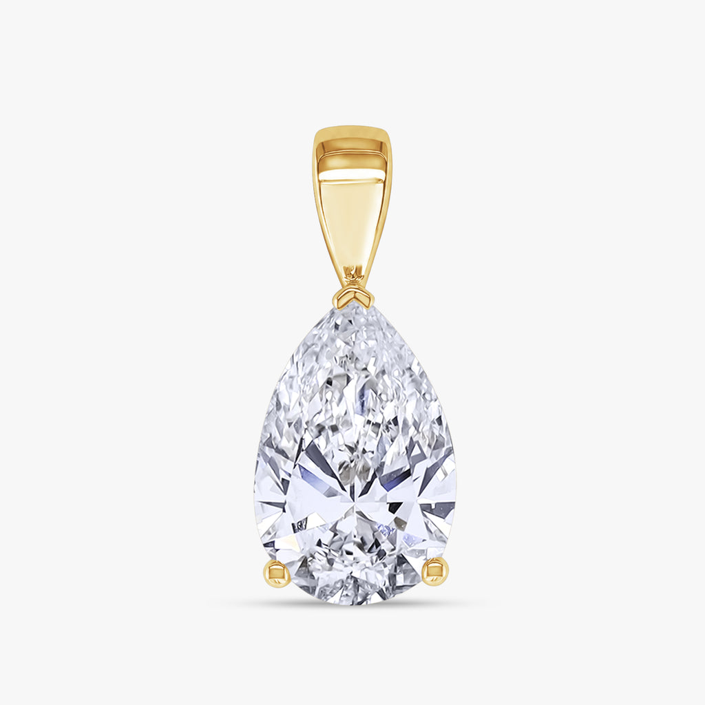 2 CTW Pear Brilliant Cut Diamond Pendant