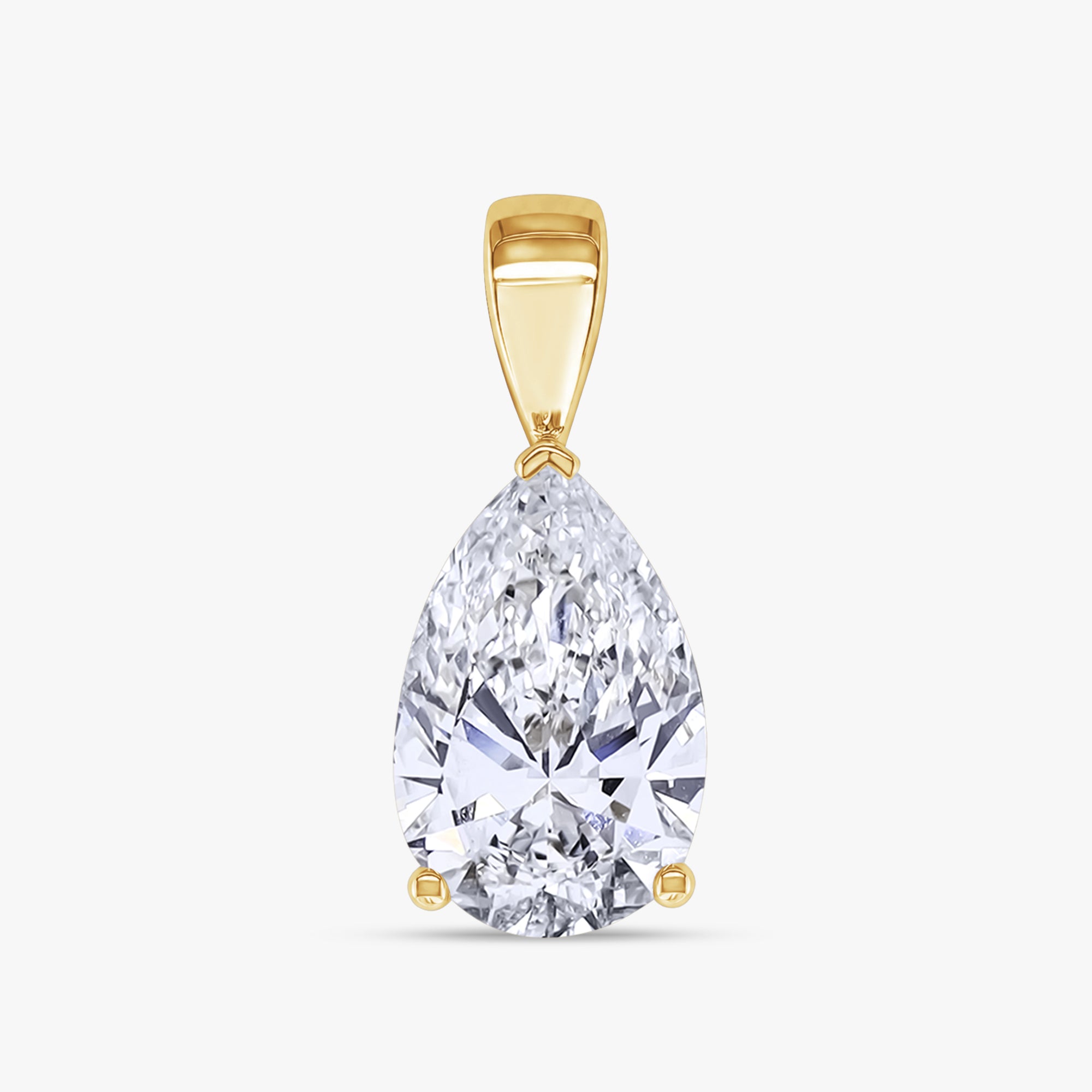 2 CTW Pear Brilliant Cut Diamond Pendant