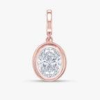 2.00 CTW Oval Brilliant Cut Lab Grown Diamond Pendant