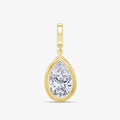 2.00 CTW Pear Shape Lab Grown Diamond Prong Set Pendant