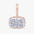 4.02 CTW Cushion Shape Lab Grown Diamond Prong Set Pendant