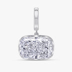 4.02 CTW Cushion Shape Lab Grown Diamond Prong Set Pendant