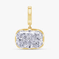 4.02 CTW Cushion Shape Lab Grown Diamond Prong Set Pendant