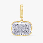 4.02 CTW Cushion Shape Lab Grown Diamond Prong Set Pendant
