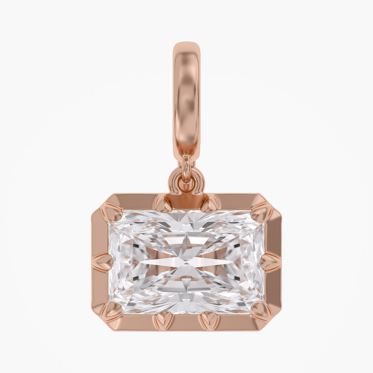 Lab Grown Georgian Style Pendants With Openable Bail