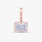 1.91 CTW Radiant Shape Lab Grown Diamond Prong Set Pendant