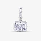 1.91 CTW Radiant Shape Lab Grown Diamond Prong Set Pendant